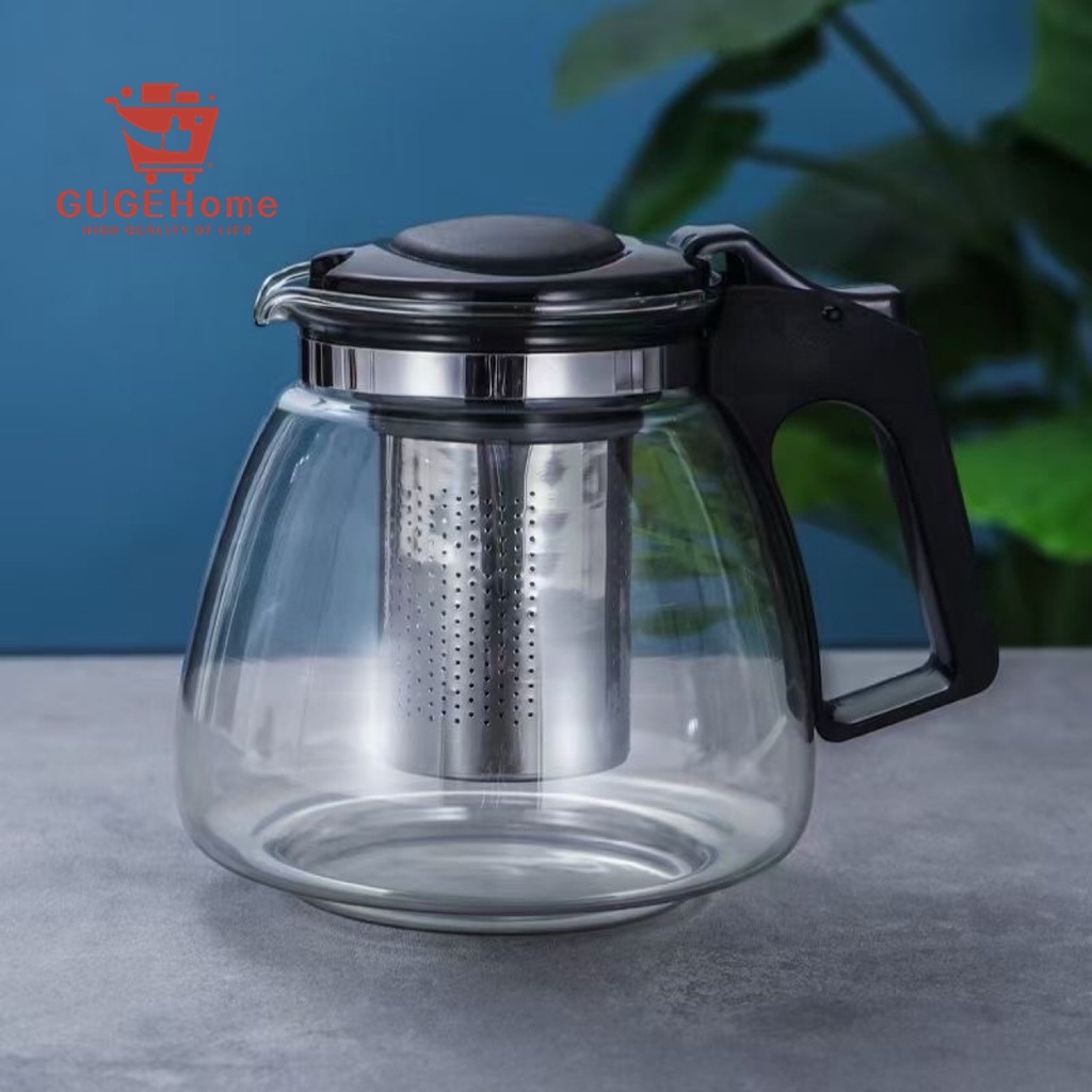 Ml Glass Tea Pot With Stainless Steel Strainer Heat Resistant Tea