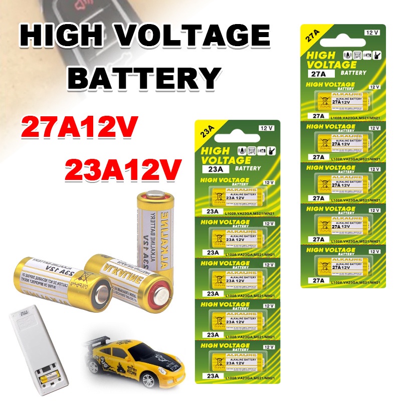 23A 27A 12V Alkaline Battery 5 Pack Shopee Philippines