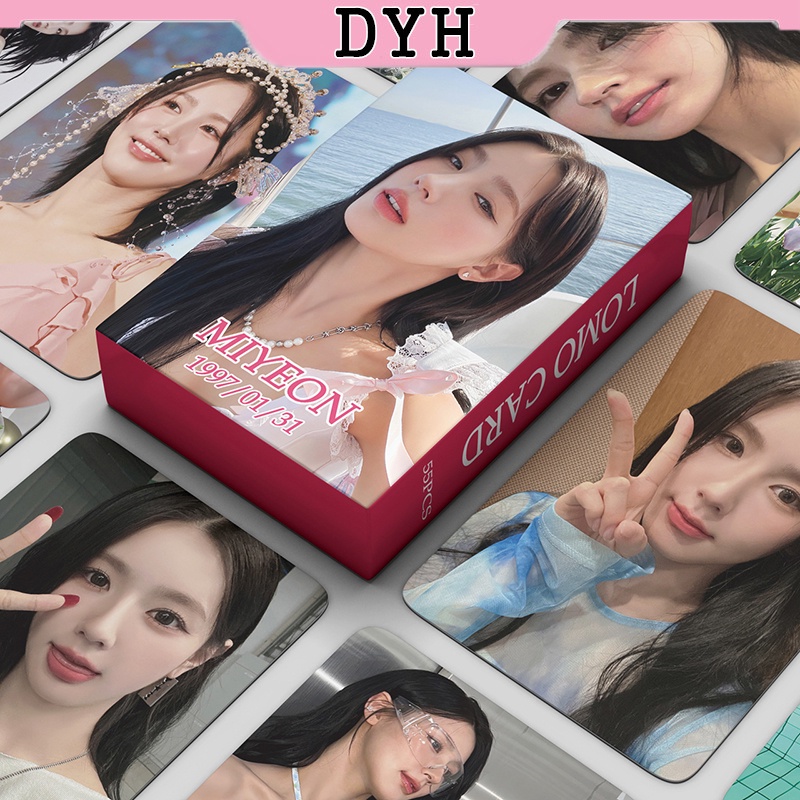 DYH 55pcs Box G I DLE MIYEON Photocards I Want That Album KPOP LOMO