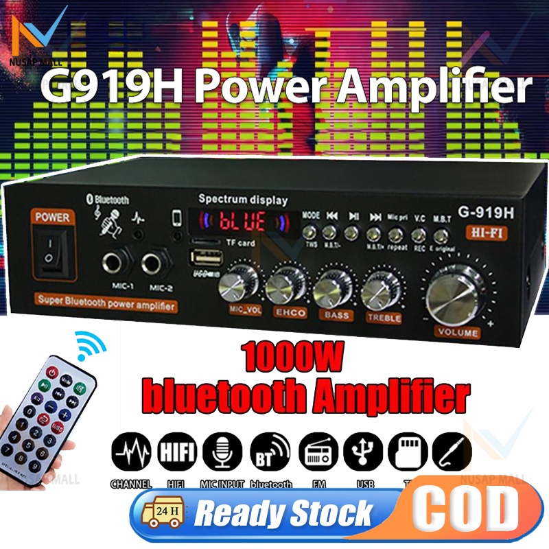 G H W Home Power Amplifiers Audio Bluetooth Amplificador