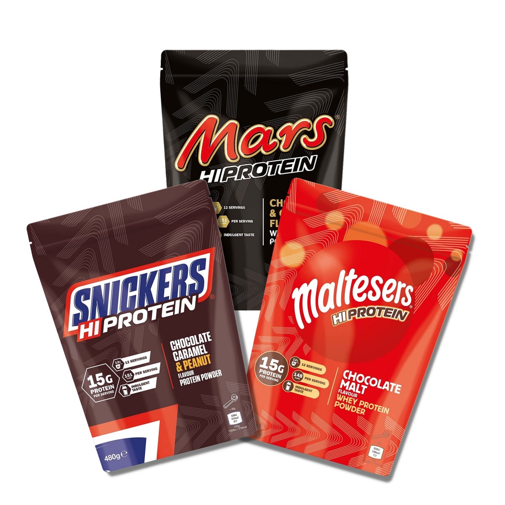 Snickers Maltesers Mars Chocolate Whey Protein Shake Powder 480g