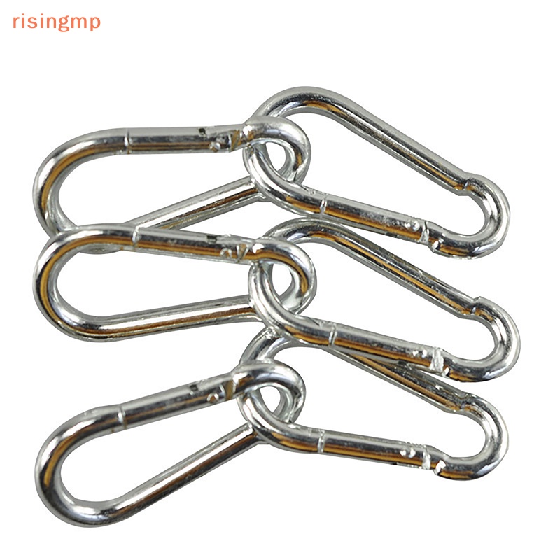 Risingmp 1pcs Spring Snap Hook Stainless Steel Carabiner Steel Clips