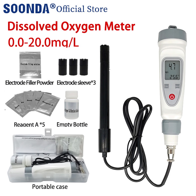 Portable Pen Style Digital Dissolved Oxygen Meter Water Quality Tester