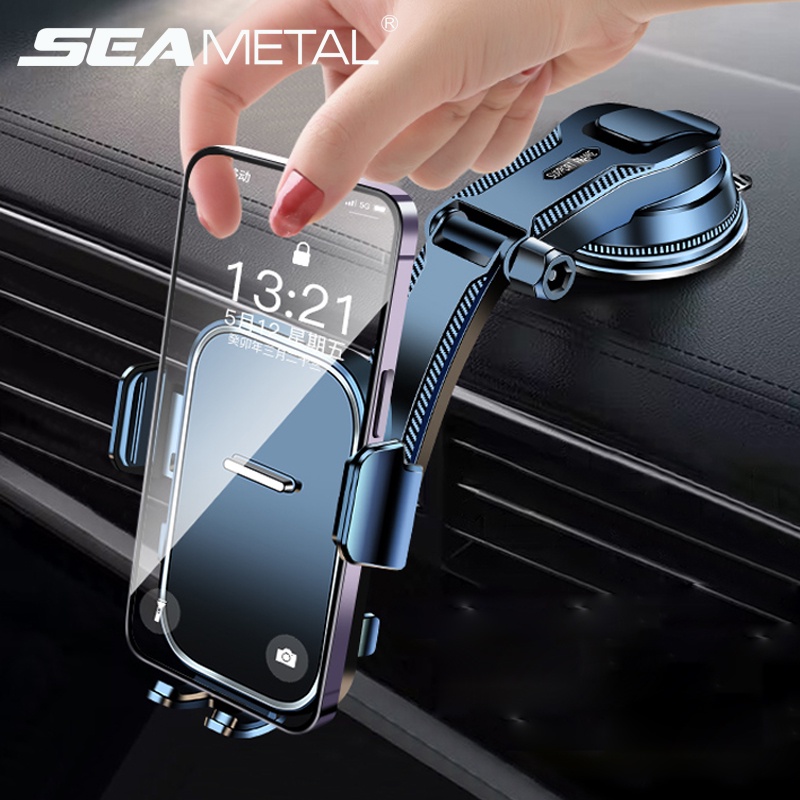 Seametal Car Phone Holder Stand Gravity Dashboard Phone Holder