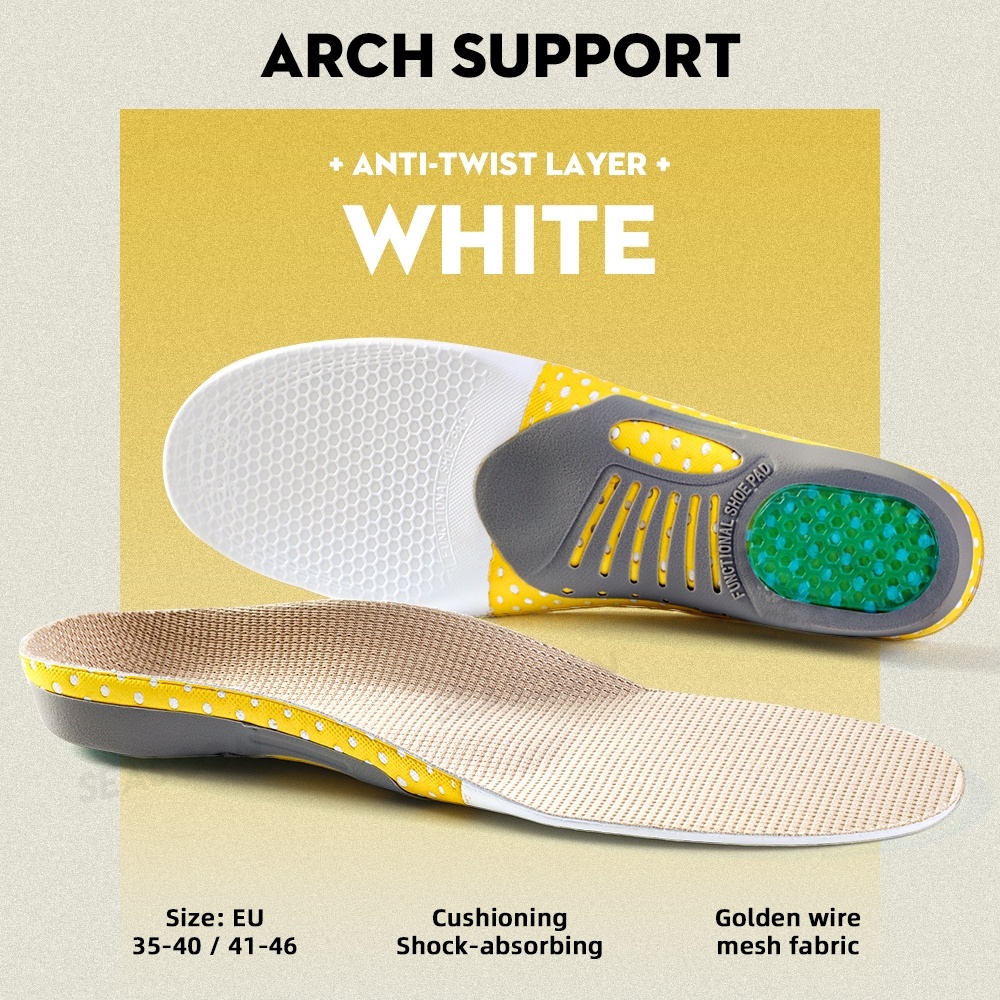 Premium Orthotic Gel Insoles Orthopedic Flat Foot Health Sole Pad For