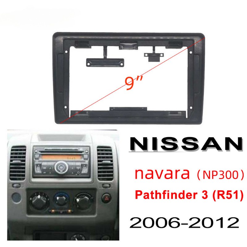 Inch Android Head Unit Player Fascia Din Radio Frame Car Dash