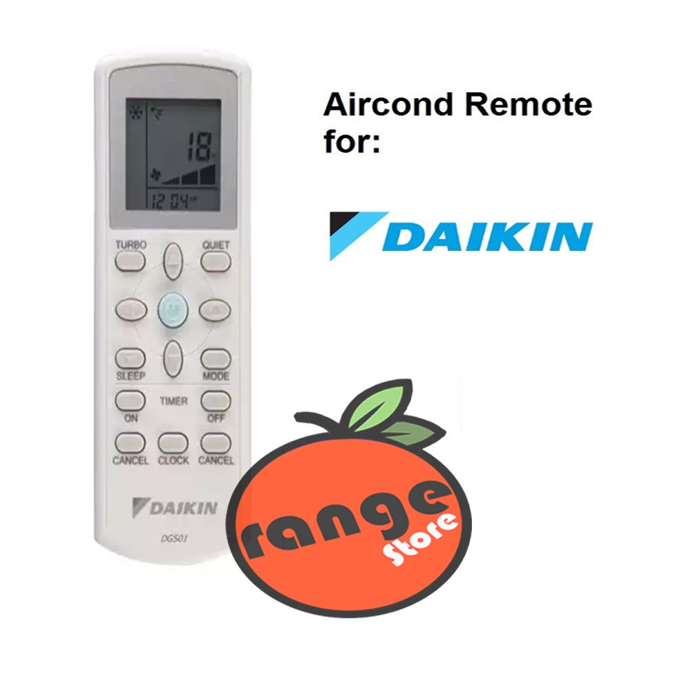 DAIKIN AIR CONDITIONER REMOTE CONTROL DGS01 ECGS02 DGS02 Shopee