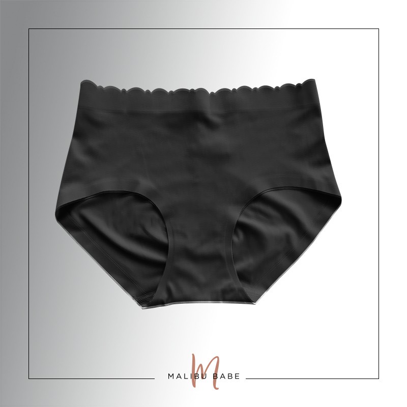 MALIBU BABE Seamless Panty Midi Briefs BLACK Shopee Philippines