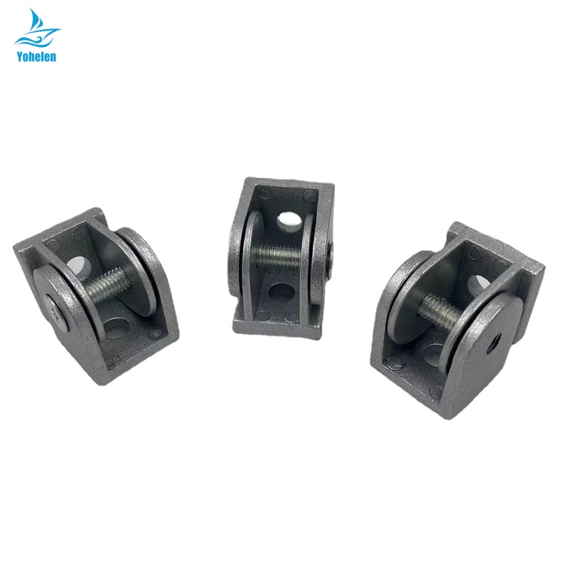 Zinc Alloy Flexible Hinge Pivot Joint Connector For Aluminum Extrusion