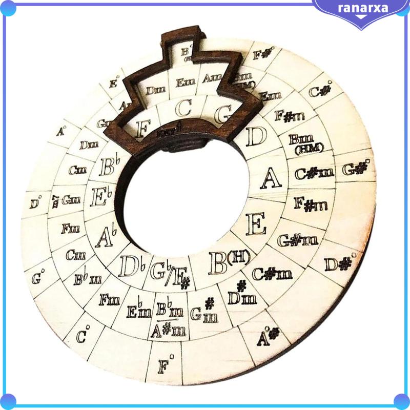 Ranarxa Wooden Melody Tool Circle Of Fifths Chords Wheel Wooden