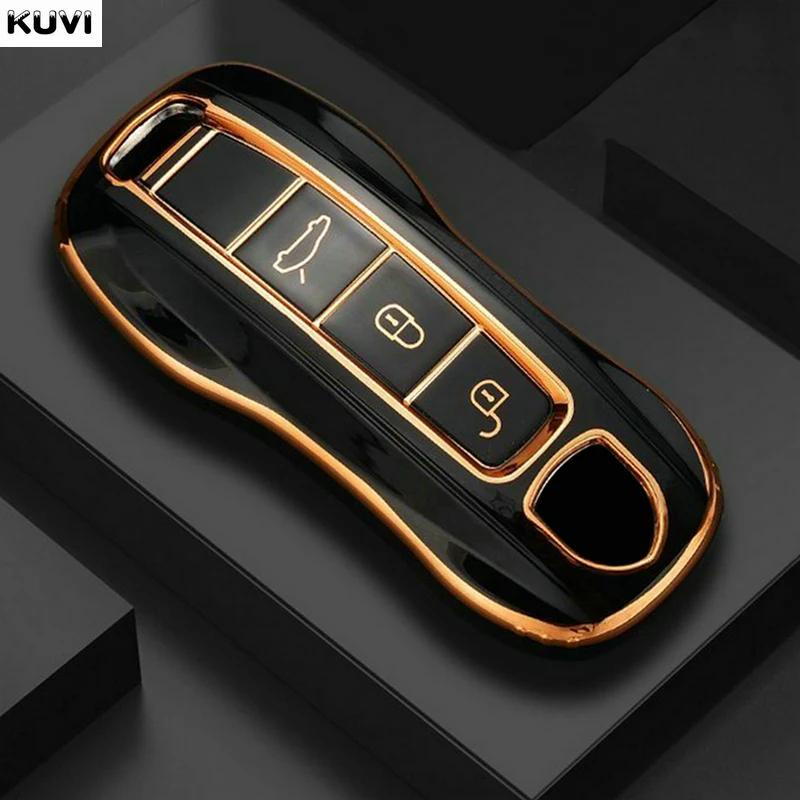 Fashion TPU Car Remote Key Case Cover Shell For For Porsche Panamera