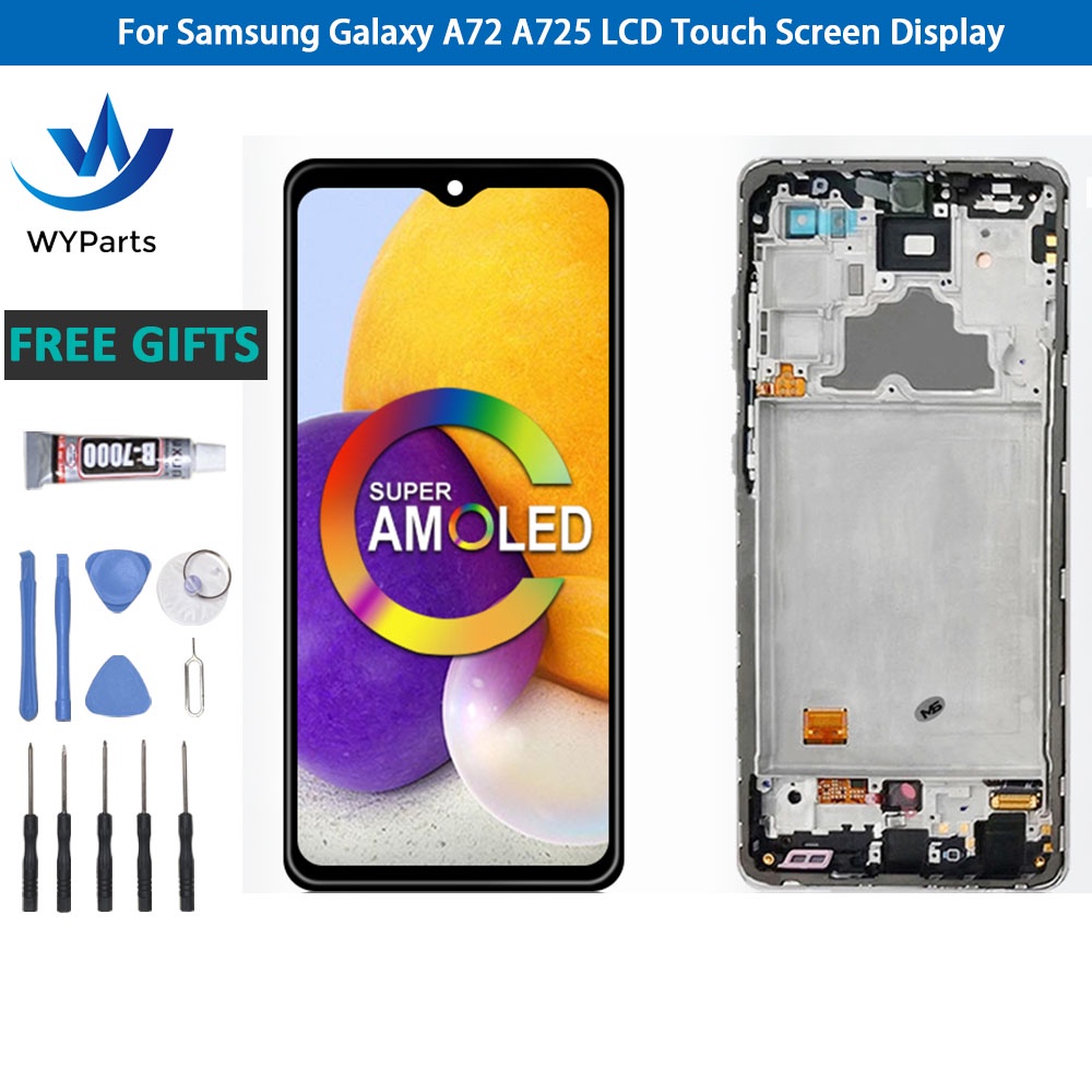 6 5 OLED For Samsung Galaxy A72 A725 A725F A725F DS LCD Display Touch