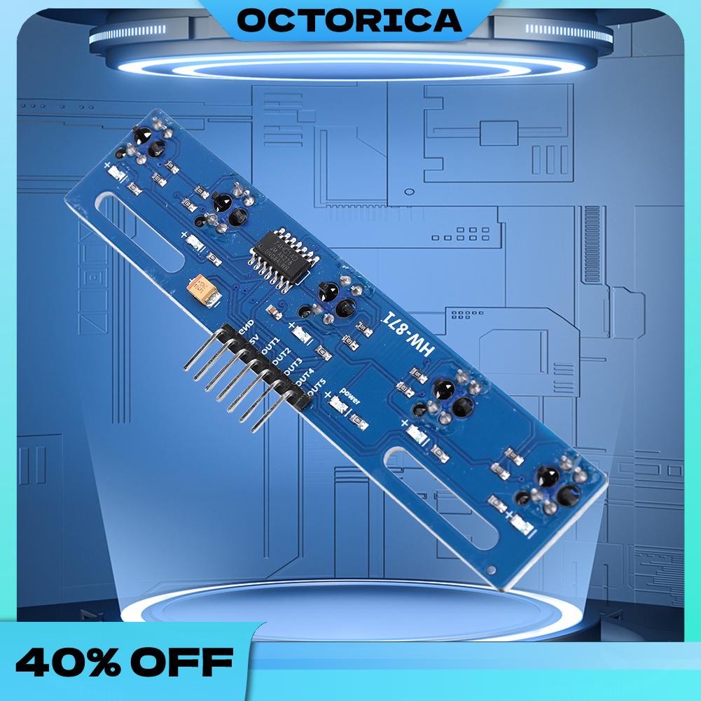 5 Channel IR Photoelectric Switch Barrier Line Track Module TCRT5000L