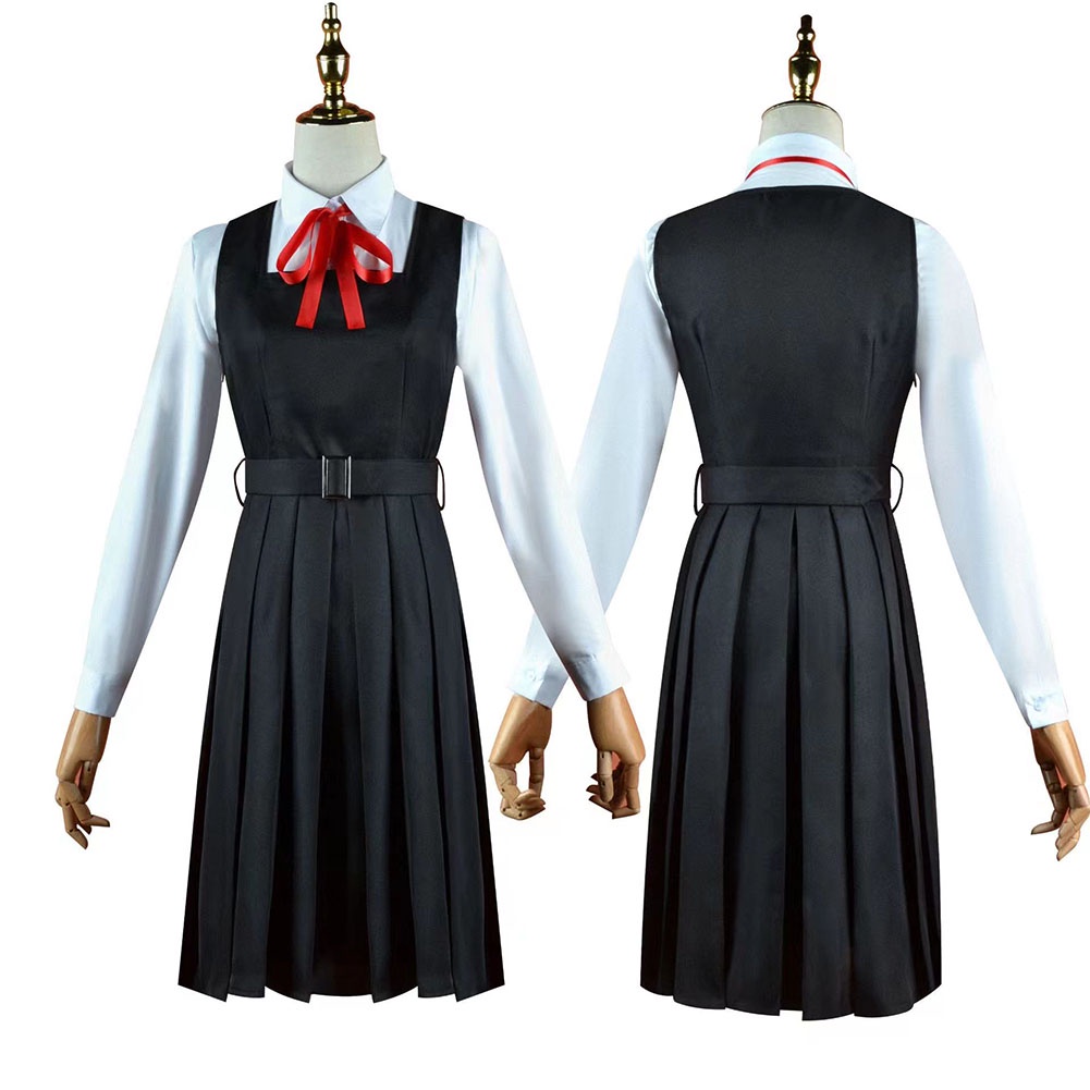 Chainsaw Man Mitaka Asa Cosplay Costume Suit With Tie Halloween Anime