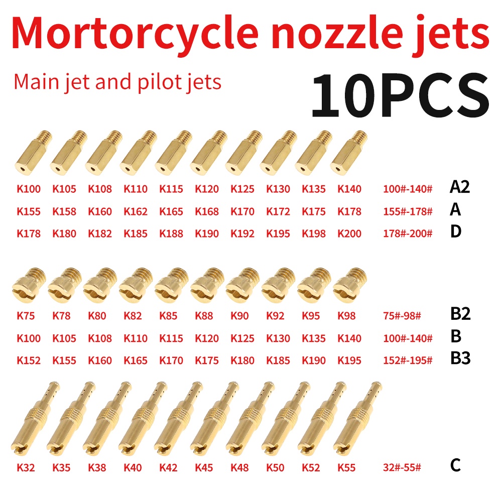 Pcs Carburetor Main Jet Slow Pilot Jet Kit Carburetor Main Jets And