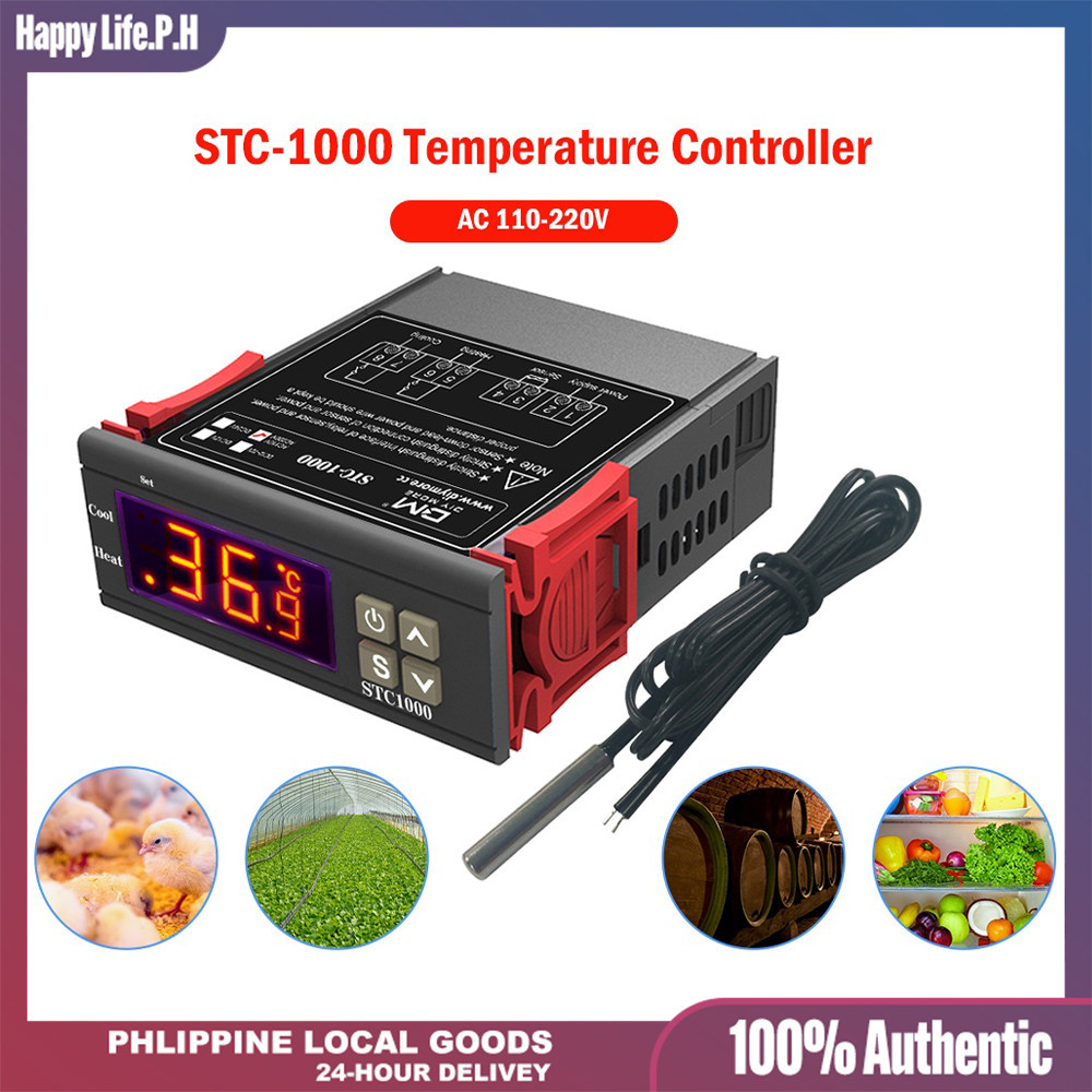 220V Digital STC 1000 Temperature Controller LED Digital Thermostat For