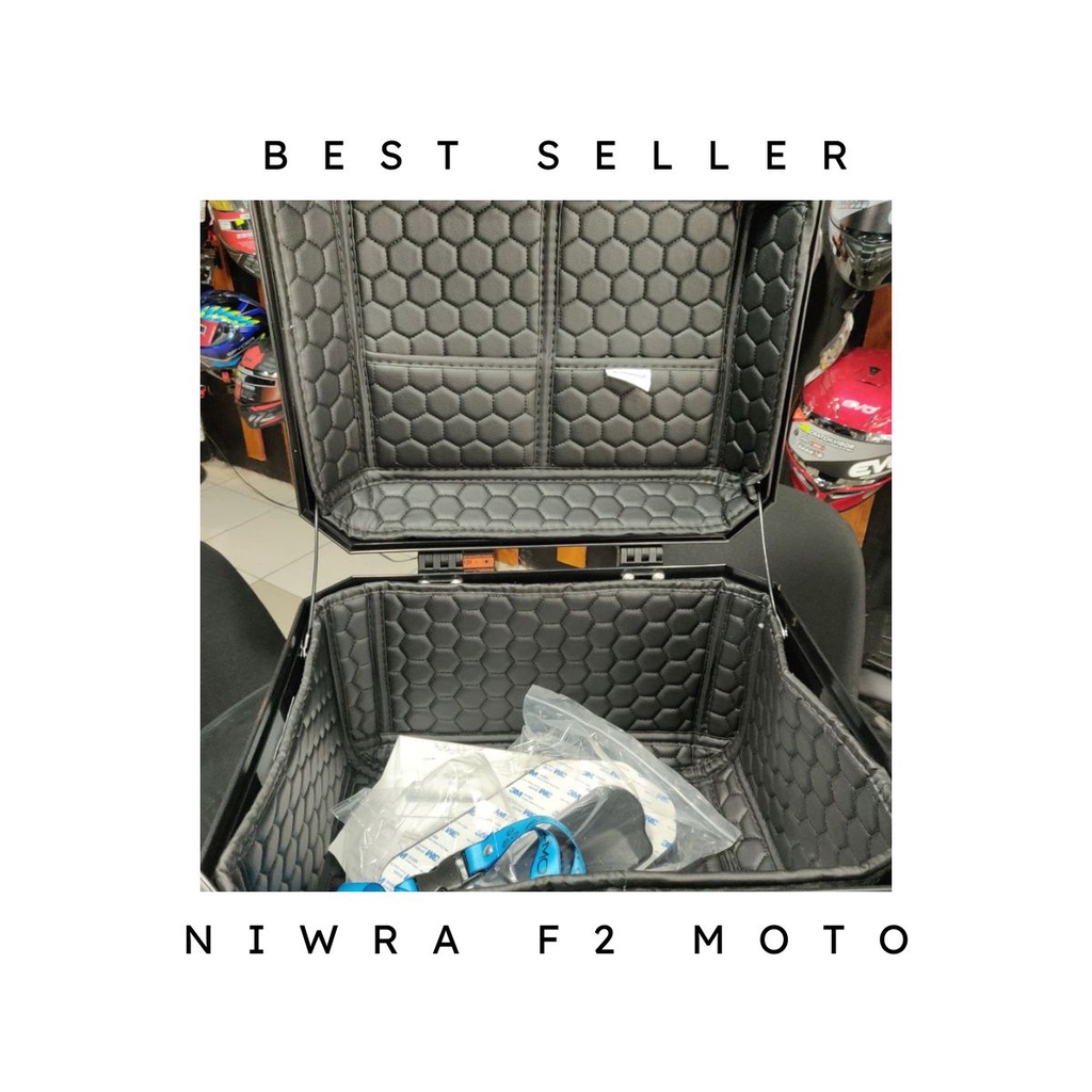 Niwra F Moto Hard Plastic L Top Box Wheel Center Shopee Philippines