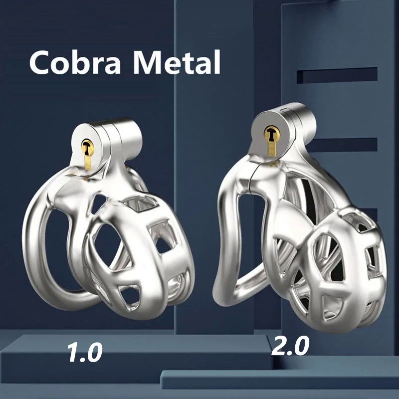 New Metal Cobra Men S Chastity Cage D Printed Male Penis