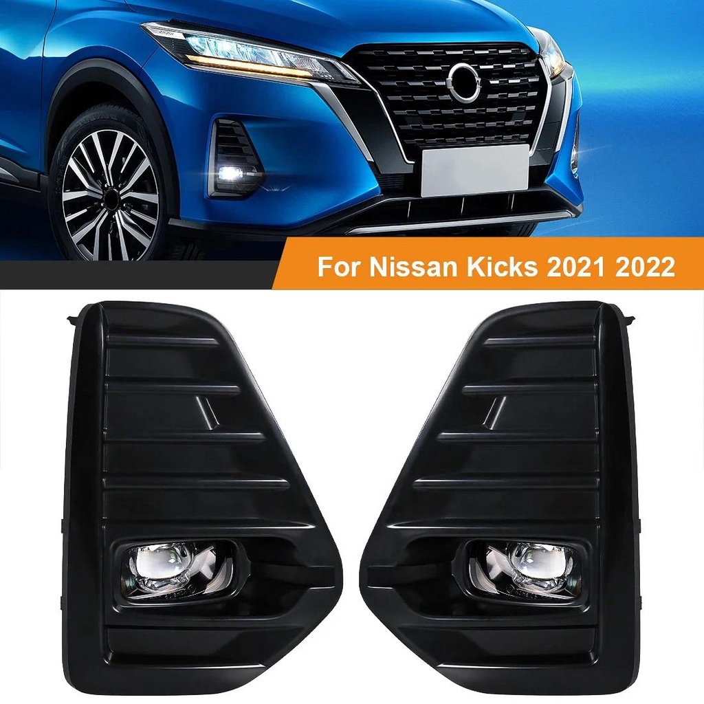 Car Front Bumper Fog Lamp For Nissan Kicks 2021 2022 2023 2024 2025