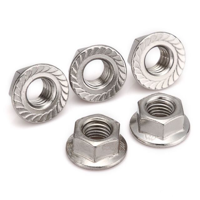 Galvanized Flange Nut Anti Slip Lock Nut Stainless Nathan Tools