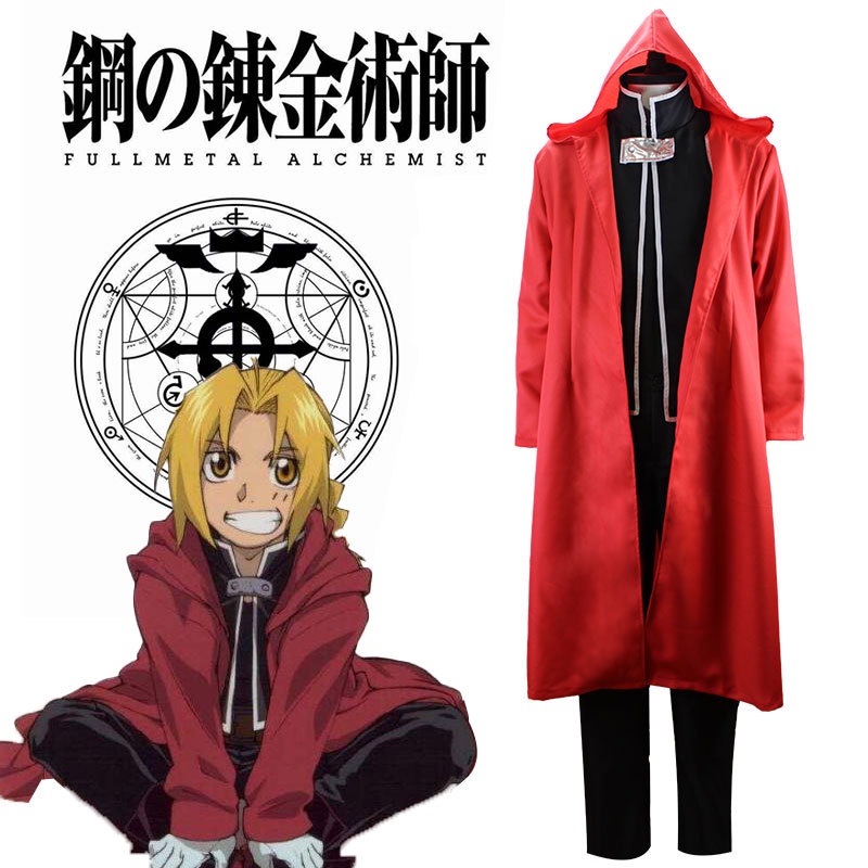 Fullmetal Alchemist Cos Edward Elric Cosplay Full Set Of Anime Clothing
