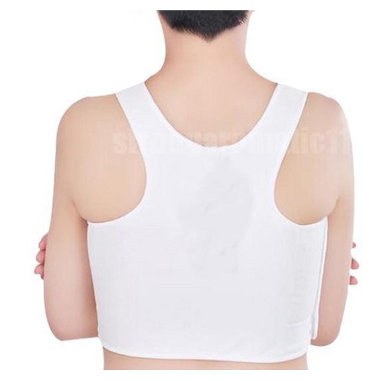 Short Chest Breast Vest Breathable Buckle Binder Trans Lesbian Tomboy