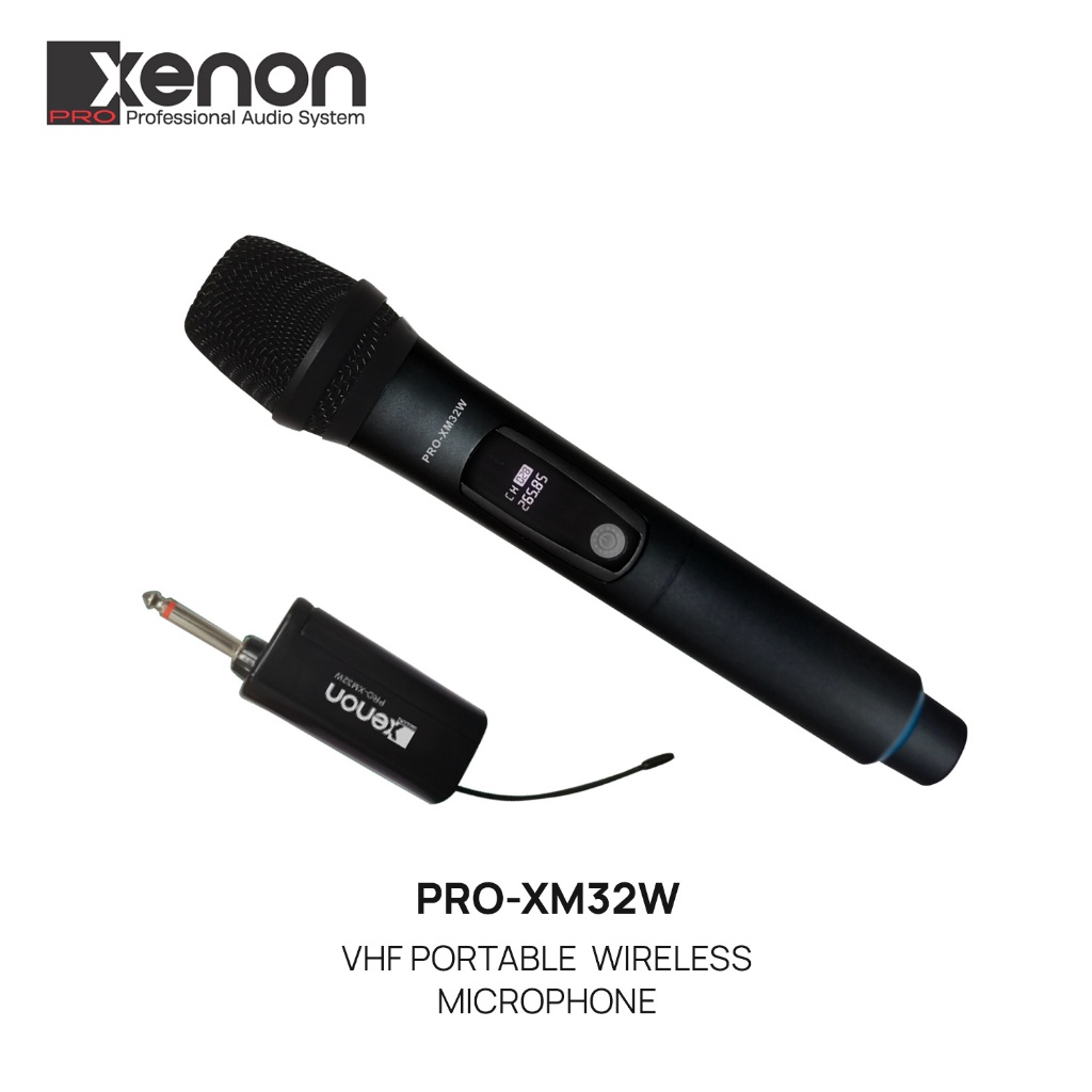 Xenon PRO XM32W VHF Portable Single Wireless Microphone Shopee