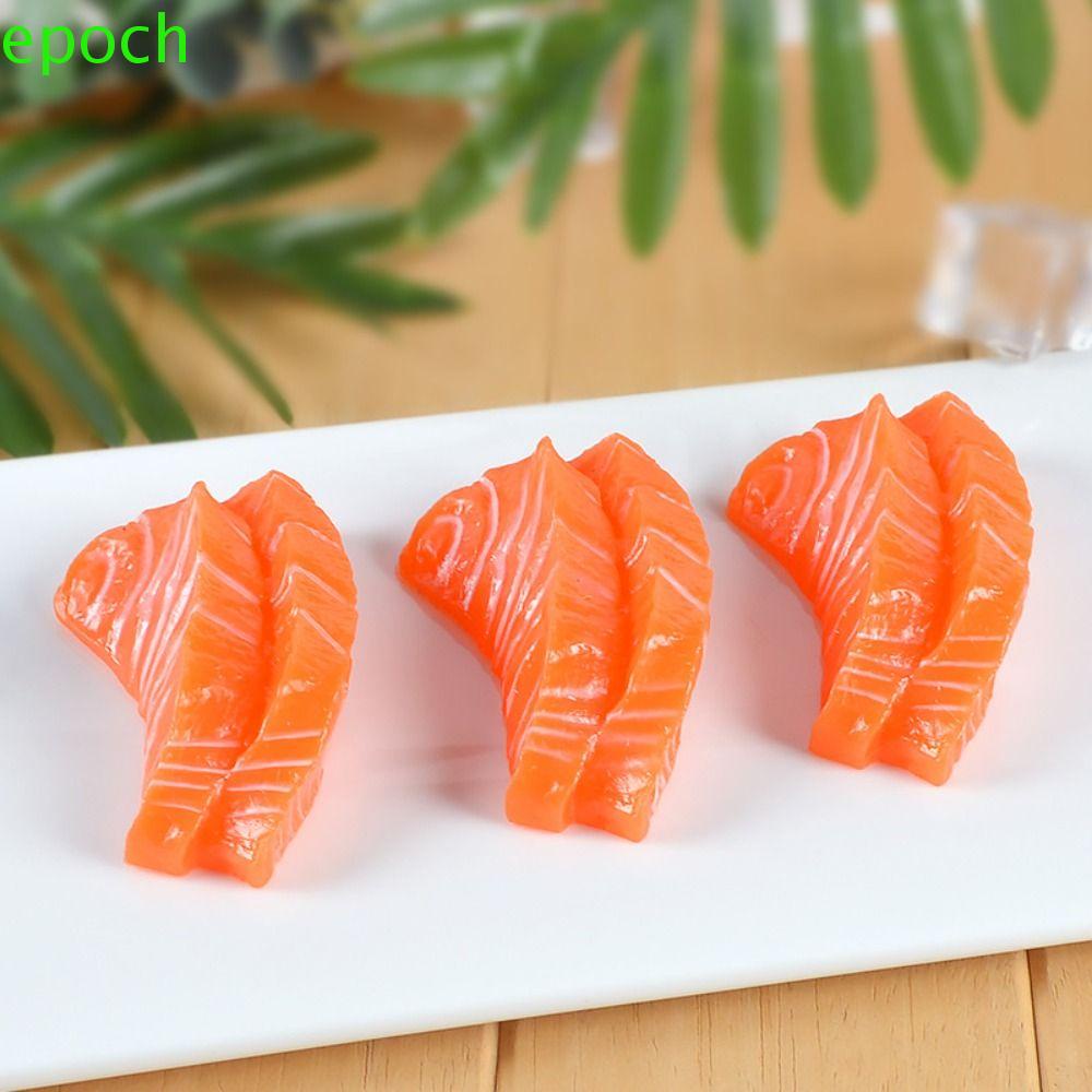 Epoch Realistic Salmon Model Japanese Food Sushi Simulated Sashimi