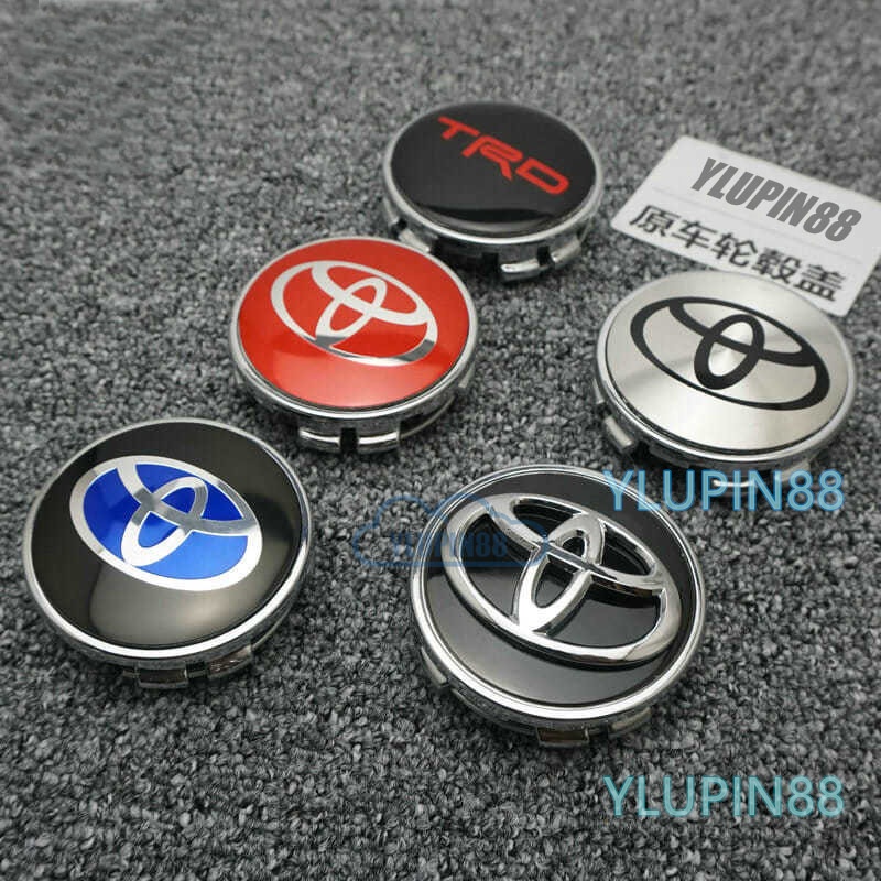 4pcs Toyota Wheel Sport Rim Center Cap 53 56 57 60 62 68mm Car Wheel