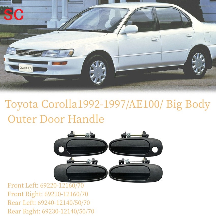 Toyota Corolla Ae Outer Door Handle Replaceable Toyota