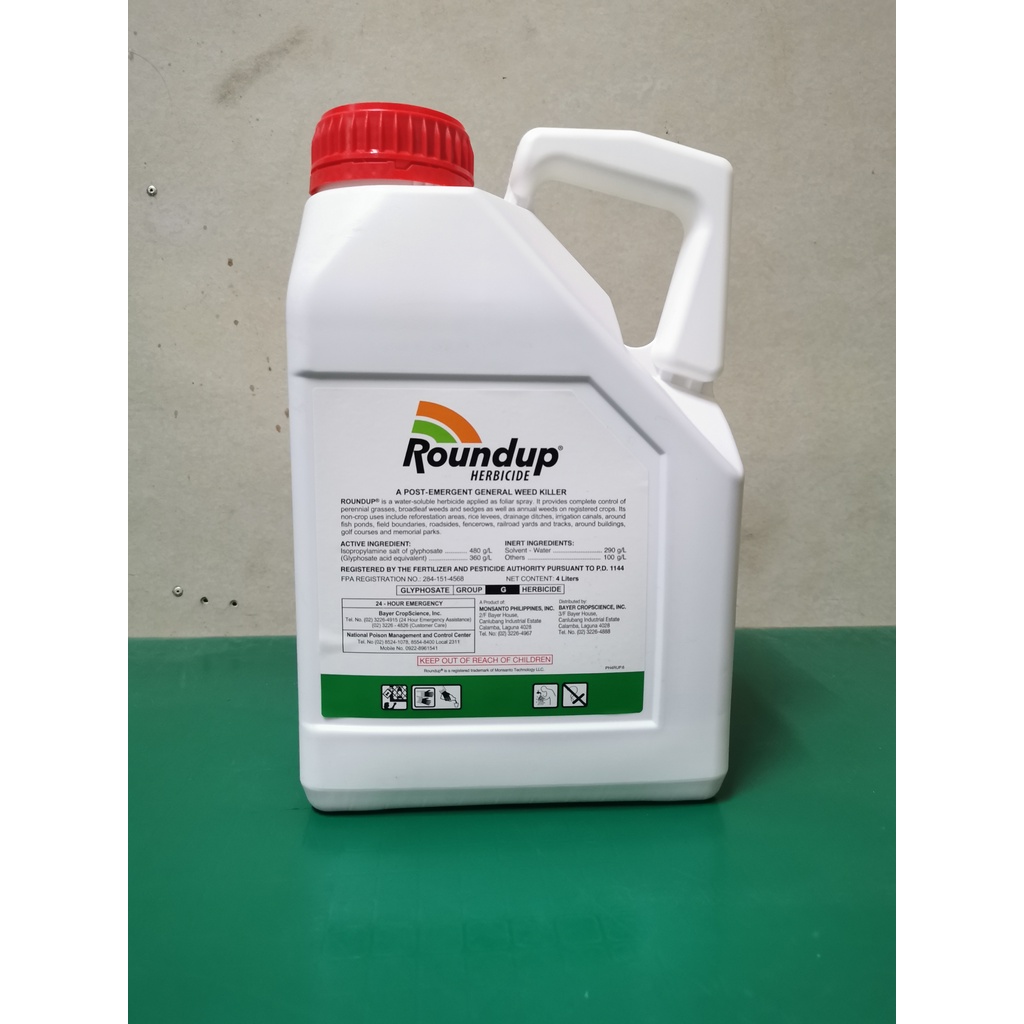 Round Up Herbicide Glyphosate Herbicides Pamatay Damo Gallon