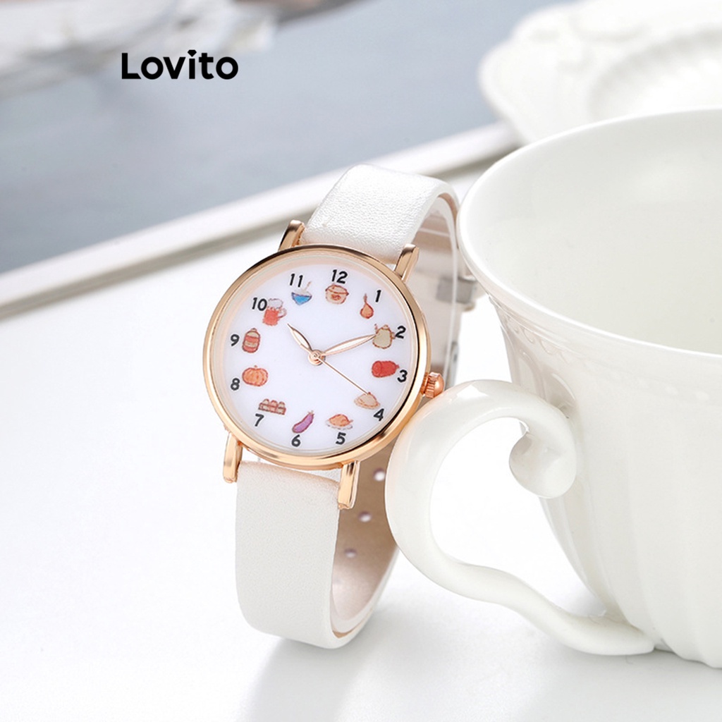 Lovito Women Basic Quartz Watch Lna White Shopee Philippines