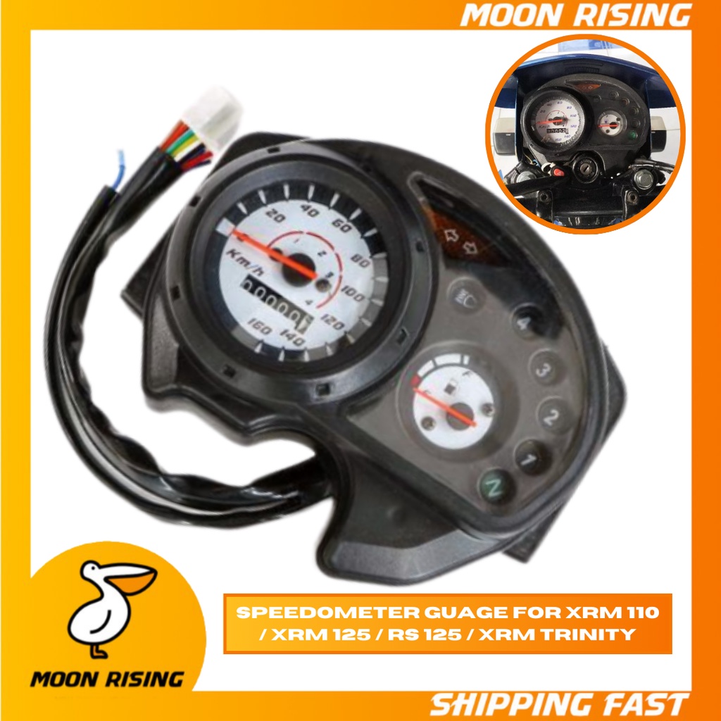 SPEEDOMETER GUAGE FOR XRM 110 XRM 125 RS 125 XRM TRINITY MOON RISING