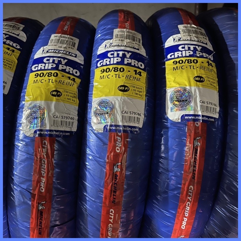 MICHELIN CITY GRIP PRO TUBELESS SIZE 13 14 17 FREE SEALANT And PITO