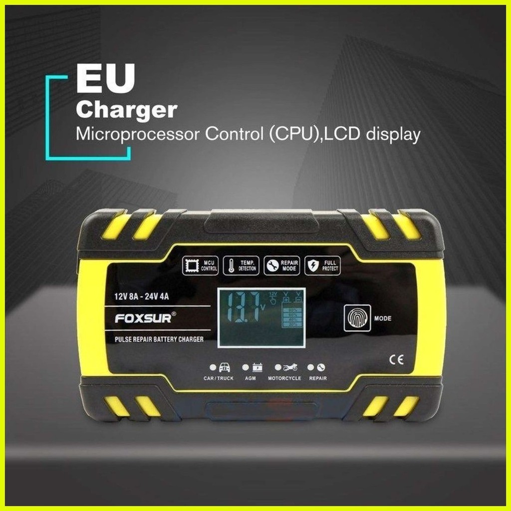 Car Battery Charger V A Touch Screen Pulse Repair Lcd Battery