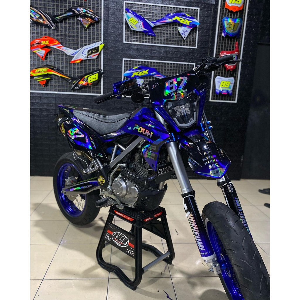 Decal Sticker Klx Bf Crf L D Tracker Wr Gordon Change Color