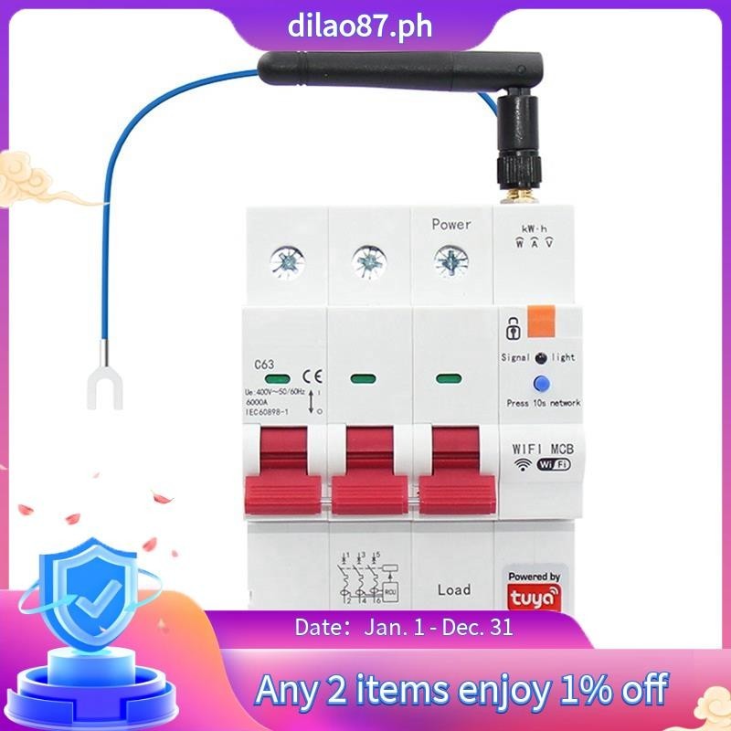 Tuya Smart Wifi Rs P N Mcb Breaker Prepaid Meter Timer Switch