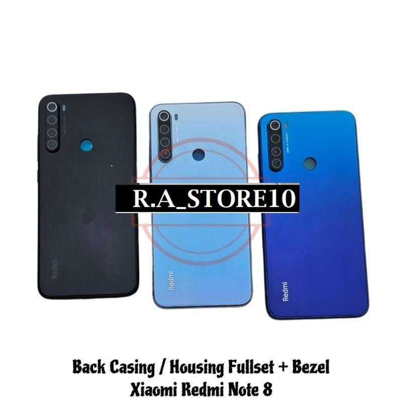 Casing Housing Xiaomi Redmi Note 8 Backdoor Fullset Bezel Casing