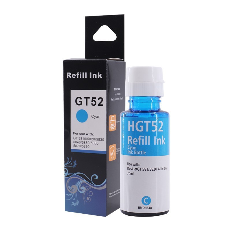 HP Ink Dye Ink GT51 GT52 Compatible Refill Ink For HP Deskjet GT 5810