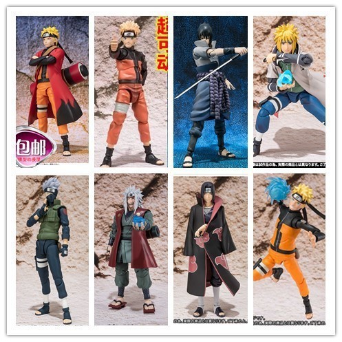 SHF Naruto Wind And Wind Legend Vortex Naruto Sasuke Uchiha Movable