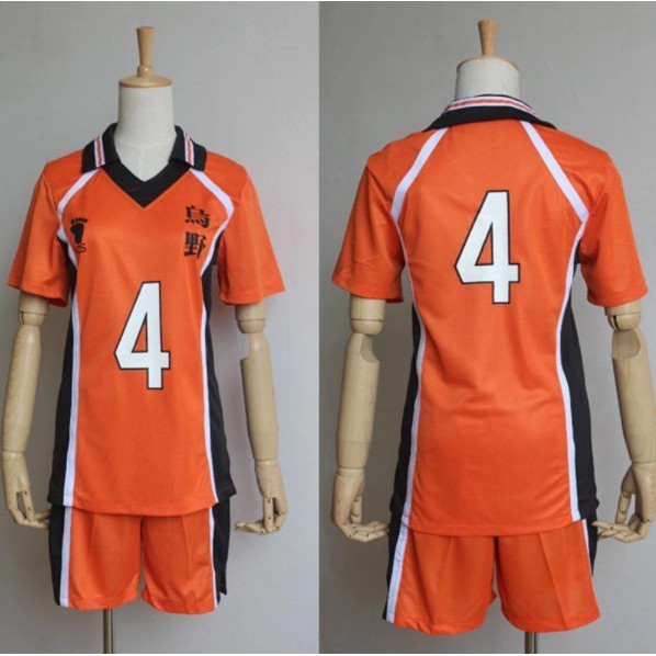 Haikyu Cosplay Costume Karasuno Volleyball Team Jersey Shirt And