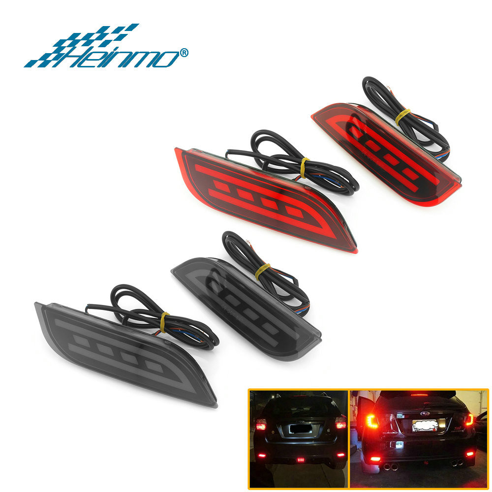 For Subaru Impreza WRX STI LED Rear Bumper Reflector Tail Brake Light