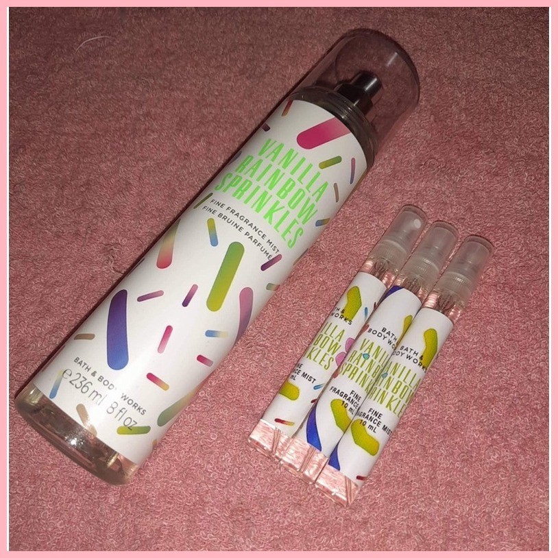 10 ML BBW Vanilla Rainbow Sprinkles Body Mist 10 ML Shopee Philippines