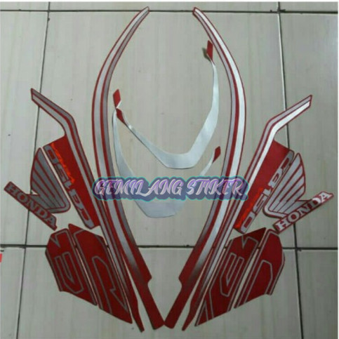 MERAH Striping Decal Pole Sticker Honda CB150 CB Verza 2018 Racing CW