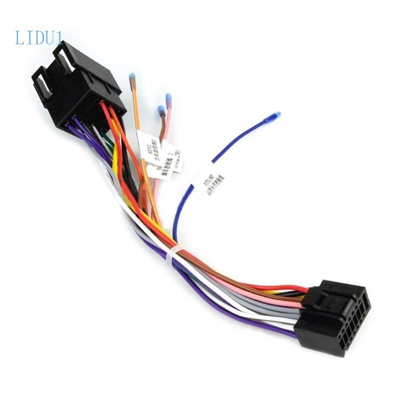 Lidu Universal Pin Iso Car Radio Wire Cable Wiring Harness Stereo