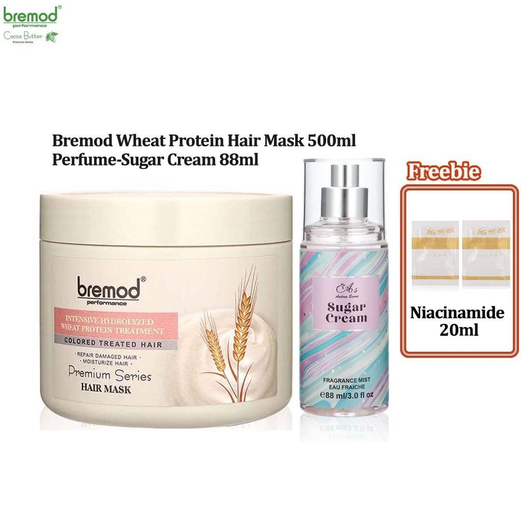 Bremod Premium Series Intensive Cocoa Butter Hair Repair Treatment Hair