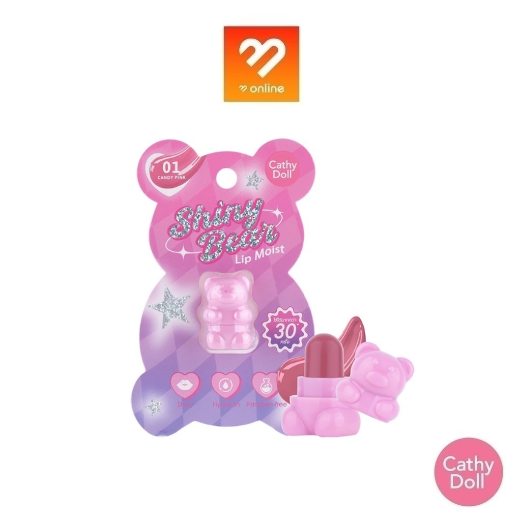 Cathy Doll Shiny Bear Lip Moist 1 1g Katie Nourish Smooth Soft And