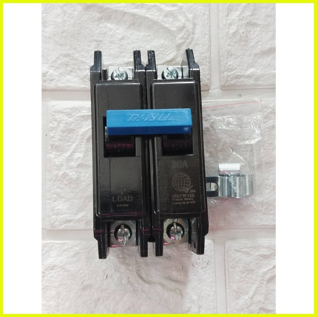 Royu Mini Circuit Breaker Plug In Bolt On Type Screw Type Terminal