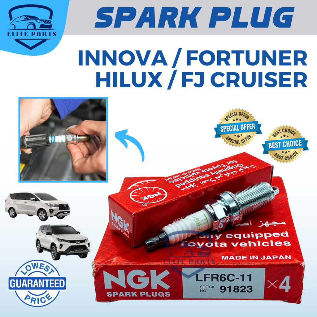 NGK SPARK PLUG 1PC For TOYOTA Innova 2 0 1TR FE Fortuner 2 7 2TREFE