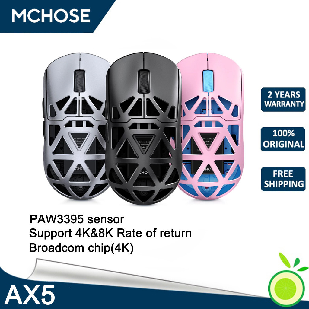 Mchose Ax Magnesium Alloy Wireless Mouse Game Video Game Bluetooth The